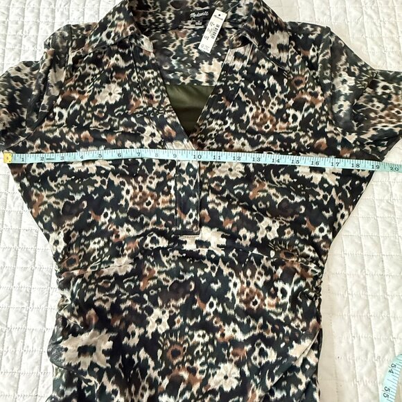 Madewell Womens Camouflage Floral Long Sleeve Maxi Dress Size M - Picture 12 of 12